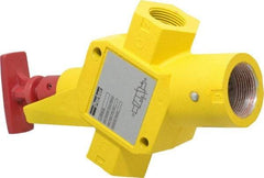 Parker - 1" NPT Safety Lockout Valve - 3-Way, 2 Position, Handle, 9.5 CV Rate, 250 Max psi & 160°F Max Temp - Apex Tool & Supply