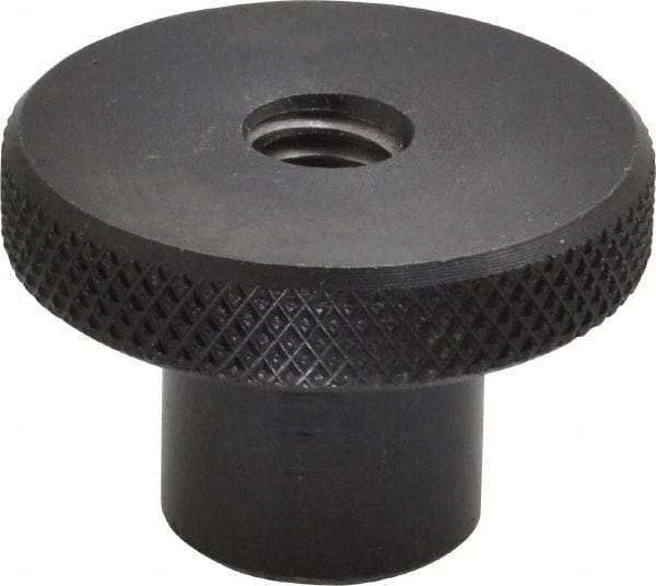 Gibraltar - 1-1/2" Head, Knurled Knob - Tapped Thru, Steel - Apex Tool & Supply