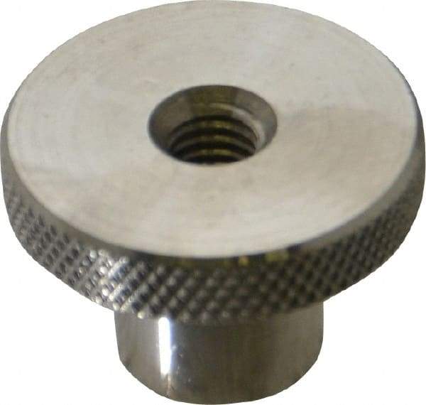 Gibraltar - 1-1/2" Head, Knurled Knob - Tapped Thru, Stainless Steel - Apex Tool & Supply