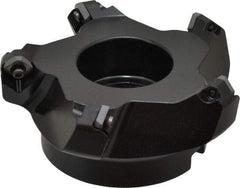 Kennametal - 100.08mm Cut Diam, 1-1/4" Arbor Hole, 6.6mm Max Depth of Cut, 45° Indexable Chamfer & Angle Face Mill - 5 Inserts, SEKT 1404... Insert, Right Hand Cut, 5 Flutes, Series KSSM - Apex Tool & Supply
