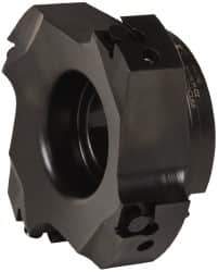 Kennametal - 4 Inserts, 4" Cut Diam, 1-1/4" Arbor Diam, 0.394" Max Depth of Cut, Indexable Square-Shoulder Face Mill - 0/90° Lead Angle, 1-3/4" High, BGHX 15L5... Insert Compatibility, Series Fix-Perfect - Apex Tool & Supply
