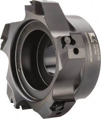 Kennametal - 5 Inserts, 5" Cut Diam, 1-1/2" Arbor Diam, 0.394" Max Depth of Cut, Indexable Square-Shoulder Face Mill - 0/90° Lead Angle, 60.45mm High, BGHX 15L5... Insert Compatibility, Series Fix-Perfect - Apex Tool & Supply