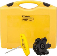Kennametal - 3" Cut Diam, 1" Arbor Hole, 5mm Max Depth of Cut, 43° Indexable Chamfer & Angle Face Mill - 6 Inserts, OF.T64 Insert, Right Hand Cut, 6 Flutes, Through Coolant, Series KSOM - Apex Tool & Supply