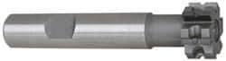 Whitney Tool Co. - 5/16" Radius, 5/8" Circle Diam, 1-3/4" Cutter Diam, 1-1/8" Cutting Width, Shank Connection, Concave Radius Cutter - 3/4" Shank Diam, 4" OAL, Carbide-Tipped, Uncoated, Profile Ground, 6 Teeth, Weldon Flat - Apex Tool & Supply
