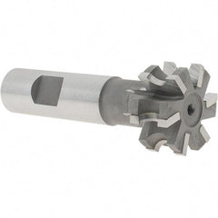 Whitney Tool Co. - 5/32" Radius, 5/16" Circle Diam, 1-5/16" Cutter Diam, 5/8" Cutting Width, Shank Connection, Concave Radius Cutter - 3/4" Shank Diam, 3-1/2" OAL, Carbide-Tipped, Uncoated, Profile Ground, 6 Teeth, Weldon Flat - Apex Tool & Supply