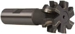 Whitney Tool Co. - 3/16" Radius, 3/8" Circle Diam, 1-3/8" Cutter Diam, 3/4" Cutting Width, Shank Connection, Concave Radius Cutter - 3/4" Shank Diam, 3-1/2" OAL, Carbide-Tipped, Uncoated, Profile Ground, 6 Teeth, Weldon Flat - Apex Tool & Supply