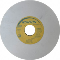 Norton - 7" Diam x 1-1/4" Hole x 1/2" Thick, J Hardness, 120 Grit Surface Grinding Wheel - Aluminum Oxide, Type 1, Fine Grade, 3,600 Max RPM, Vitrified Bond, No Recess - Apex Tool & Supply