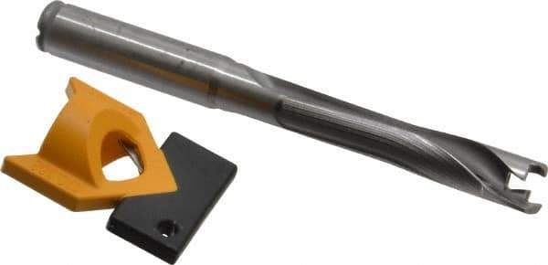 Kennametal - 12 to 12.49mm Diam, 5xD, 62.48mm Max Depth, 1/2" Shank Diam, 76.45mm Flute, 127mm OAL, Replaceable Tip Drill - KTIP04844HP Insert, N Seat Size, Series KenTIP - Apex Tool & Supply