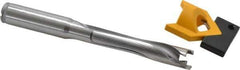 Kennametal - 13 to 13.49mm Diam, 5xD, 67.56mm Max Depth, 9/16" Shank Diam, 82.3mm Flute, 133.35mm OAL, Replaceable Tip Drill - KTIP05156HP Insert, P Seat Size, Series KenTIP - Apex Tool & Supply