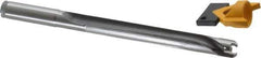 Kennametal - 14 to 14.49mm Diam, 8xD, 116mm Max Depth, 9/16" Shank Diam, 136.4mm Flute, 187.33mm OAL, Replaceable Tip Drill - KTIP05625HP Insert, R Seat Size, Series KenTIP - Apex Tool & Supply