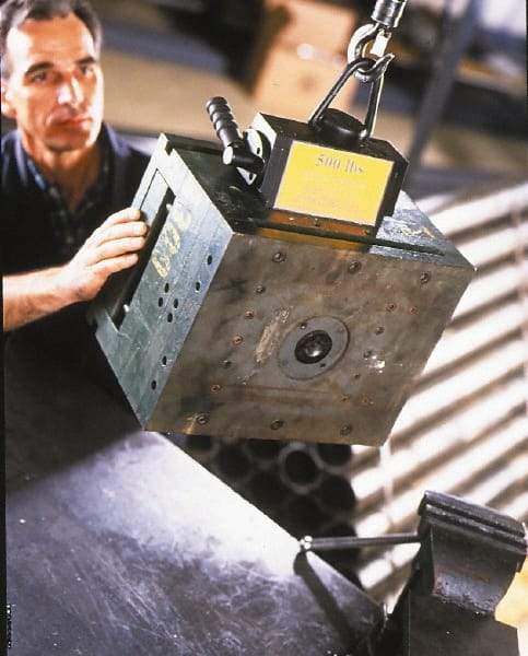 Mag-Mate - 1,200 Lb Load Capacity, Magnetic Lifter - 4-1/2" High x 10-1/2" Wide - Apex Tool & Supply