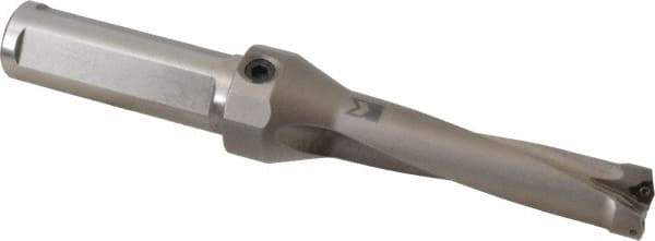 Kennametal - 88.9mm Max Drill Depth, 4xD, 7/8" Diam, Indexable Insert Drill - 2 Inserts, 1" Shank Diam, Straight Shank - Apex Tool & Supply