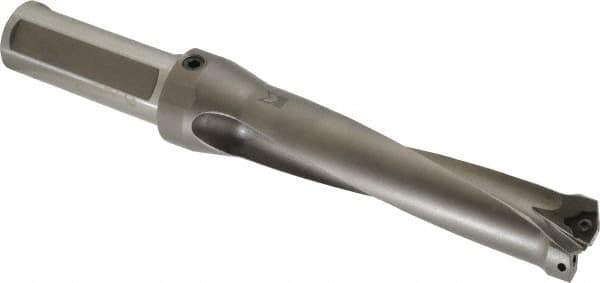Kennametal - 5-1/4" Max Drill Depth, 4xD, 1.3126" Diam, Indexable Insert Drill - 2 Inserts, 1-1/4" Shank Diam, Straight Shank - Apex Tool & Supply