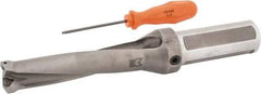 Kennametal - 114.3mm Max Drill Depth, 4xD, 1.1252" Diam, Indexable Insert Drill - 2 Inserts, 1-1/4" Shank Diam, Straight Shank - Apex Tool & Supply