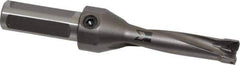Kennametal - 63.5mm Max Drill Depth, 4xD, 5/8" Diam, Indexable Insert Drill - 2 Inserts, 3/4" Shank Diam, Straight Shank - Apex Tool & Supply