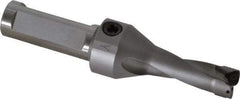 Kennametal - 1.6" Max Drill Depth, 2.5xD, 15.9mm Diam, Indexable Insert Drill - 2 Inserts, 3/4" Shank Diam, Straight Shank - Apex Tool & Supply