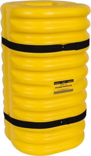 Eagle - 24" Wide x 24" Deep x 42" High, High Density Polyethylene Column Protector - Fits 8" Columns, Yellow - Apex Tool & Supply