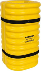 Eagle - 24" Wide x 24" Deep x 42" High, High Density Polyethylene Column Protector - Fits 12" Columns, Yellow - Apex Tool & Supply