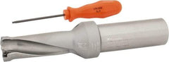 Kennametal - 2.7" Max Drill Depth, 2.5xD, 27.8mm Diam, Indexable Insert Drill - 2 Inserts, 1-1/4" Shank Diam, Straight Shank - Apex Tool & Supply