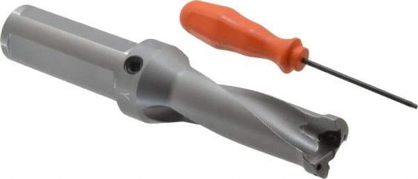 Kennametal - 76.2mm Max Drill Depth, 2.5xD, 30.2mm Diam, Indexable Insert Drill - 2 Inserts, 1-1/4" Shank Diam, Straight Shank - Apex Tool & Supply