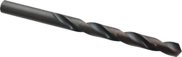 Interstate - 8.9mm 118° High Speed Steel Jobber Drill - Oxide Finish, Right Hand Cut, Spiral Flute, Straight Shank, 4-7/8" OAL, Standard Point - Apex Tool & Supply
