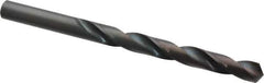 Interstate - 8.9mm 118° High Speed Steel Jobber Drill - Oxide Finish, Right Hand Cut, Spiral Flute, Straight Shank, 4-7/8" OAL, Standard Point - Apex Tool & Supply