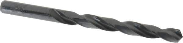Interstate - 9.9mm 118° High Speed Steel Jobber Drill - Oxide Finish, Right Hand Cut, Spiral Flute, Straight Shank, 5-1/8" OAL, Standard Point - Apex Tool & Supply