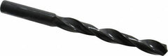 Interstate - 10.2mm 118° High Speed Steel Jobber Drill - Oxide Finish, Right Hand Cut, Spiral Flute, Straight Shank, 5-15/64" OAL, Standard Point - Apex Tool & Supply