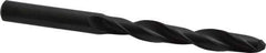 Interstate - 10.6mm 118° High Speed Steel Jobber Drill - Oxide Finish, Right Hand Cut, Spiral Flute, Straight Shank, 137mm OAL, Standard Point - Apex Tool & Supply