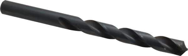 Interstate - 10.8mm 118° High Speed Steel Jobber Drill - Oxide Finish, Right Hand Cut, Spiral Flute, Straight Shank, 5-33/64" OAL, Standard Point - Apex Tool & Supply