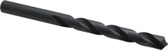 Interstate - 10.8mm 118° High Speed Steel Jobber Drill - Oxide Finish, Right Hand Cut, Spiral Flute, Straight Shank, 5-33/64" OAL, Standard Point - Apex Tool & Supply