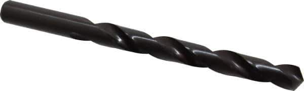 Interstate - 10.9mm 118° High Speed Steel Jobber Drill - Oxide Finish, Right Hand Cut, Spiral Flute, Straight Shank, 140mm OAL, Standard Point - Apex Tool & Supply