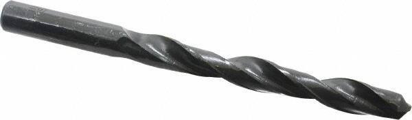 Interstate - 11.1mm 118° High Speed Steel Jobber Drill - Oxide Finish, Right Hand Cut, Spiral Flute, Straight Shank, 140mm OAL, Standard Point - Apex Tool & Supply