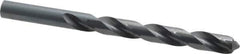 Interstate - 11.4mm 118° High Speed Steel Jobber Drill - Oxide Finish, Right Hand Cut, Spiral Flute, Straight Shank, 143mm OAL, Standard Point - Apex Tool & Supply
