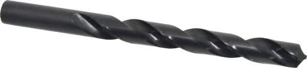 Interstate - 12.9mm 118° High Speed Steel Jobber Drill - Oxide Finish, Right Hand Cut, Spiral Flute, Straight Shank, 152mm OAL, Standard Point - Apex Tool & Supply