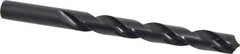 Interstate - 12.9mm 118° High Speed Steel Jobber Drill - Oxide Finish, Right Hand Cut, Spiral Flute, Straight Shank, 152mm OAL, Standard Point - Apex Tool & Supply
