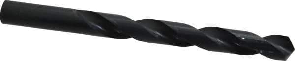 Interstate - 13mm 118° High Speed Steel Jobber Drill - Oxide Finish, Right Hand Cut, Spiral Flute, Straight Shank, 5-63/64" OAL, Standard Point - Apex Tool & Supply