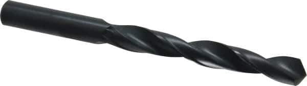 Interstate - 14.5mm 118° High Speed Steel Jobber Drill - Oxide Finish, Right Hand Cut, Spiral Flute, Straight Shank, 168mm OAL, Standard Point - Apex Tool & Supply