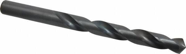 Interstate - 15.5mm 118° High Speed Steel Jobber Drill - Oxide Finish, Right Hand Cut, Spiral Flute, Straight Shank, 7-1/8" OAL, Standard Point - Apex Tool & Supply