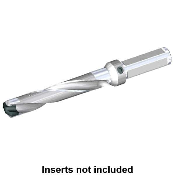 Kennametal - 25 to 25.5mm Diam, 5xD, 130mm Max Depth, 1" Shank Diam, 161.04mm Flute, 257.18mm OAL, Replaceable Tip Drill - KSEM0984 Insert, 5 Seat Size, Series KSEM - Apex Tool & Supply