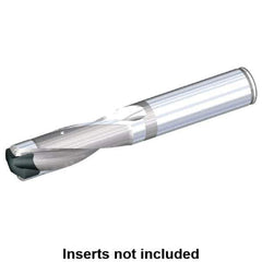 Kennametal - 15.09 to 15.59mm Diam, 3xD, 45.25mm Max Depth, 3/4" Shank Diam, 2.34" Flute, 4-1/2" OAL, Replaceable Tip Drill - KSEM0594 Insert, A Seat Size, Series KSEM - Apex Tool & Supply