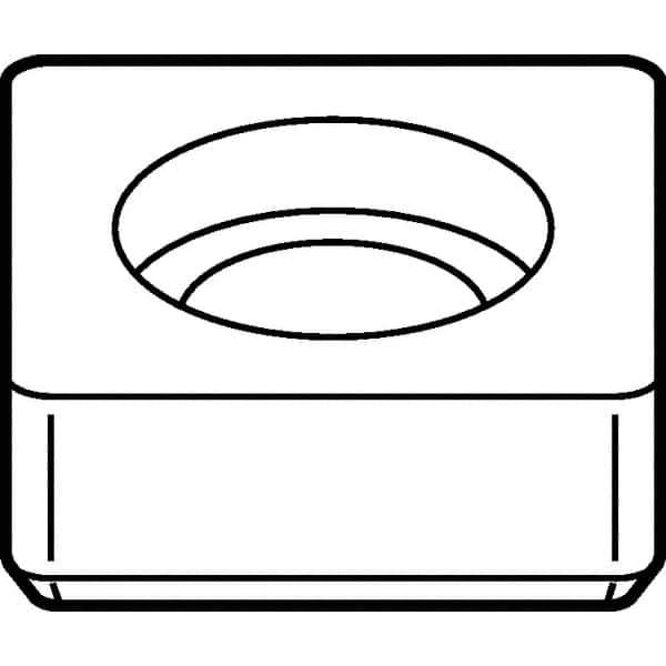 Kennametal - 5.08mm Inscribed Circle, Square Turning Shim for Indexables - 0.188" Thick, SM Shim Style - Apex Tool & Supply