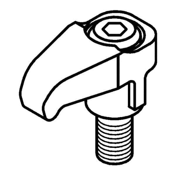 Kennametal - Series Kenloc, Clamp Assembly for Indexables - Neutral Cut - Apex Tool & Supply