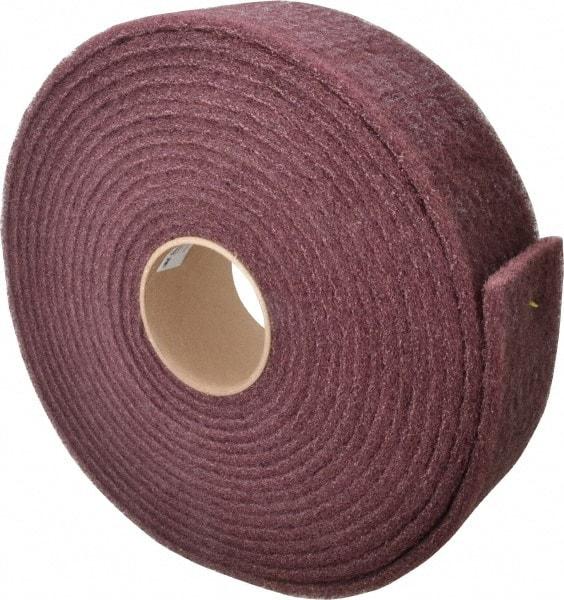 3M - 30' Long x 3" Wide Nonwoven Roll - Very Fine Grade, Purple, Aluminum Oxide - Apex Tool & Supply