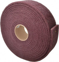 3M - 30' Long x 3" Wide Nonwoven Roll - Very Fine Grade, Purple, Aluminum Oxide - Apex Tool & Supply