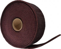3M - 30' Long x 4" Wide Nonwoven Roll - Fine Grade, Purple, Aluminum Oxide - Apex Tool & Supply