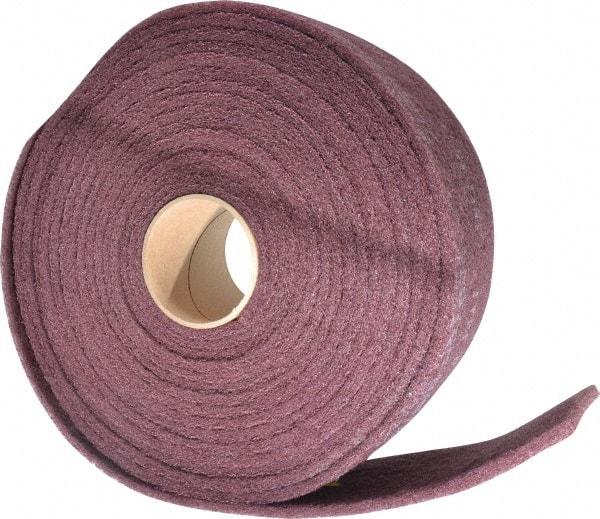 3M - 30' Long x 4" Wide Nonwoven Roll - Very Fine Grade, Purple, Aluminum Oxide - Apex Tool & Supply