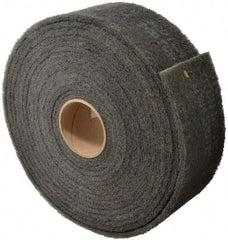 3M - 30' Long x 4" Wide Nonwoven Roll - Very Fine Grade, Gray, Silicon Carbide - Apex Tool & Supply