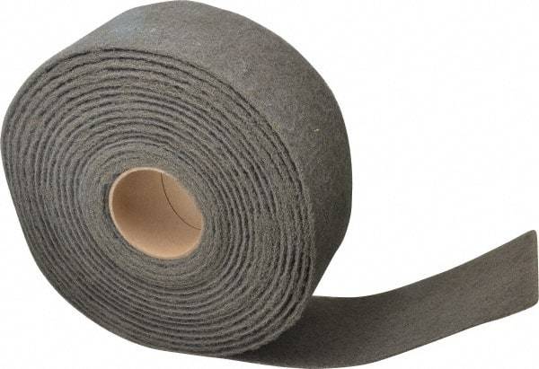 3M - 30' Long x 4" Wide Nonwoven Roll - Very Fine Grade, Gray, Silicon Carbide - Apex Tool & Supply