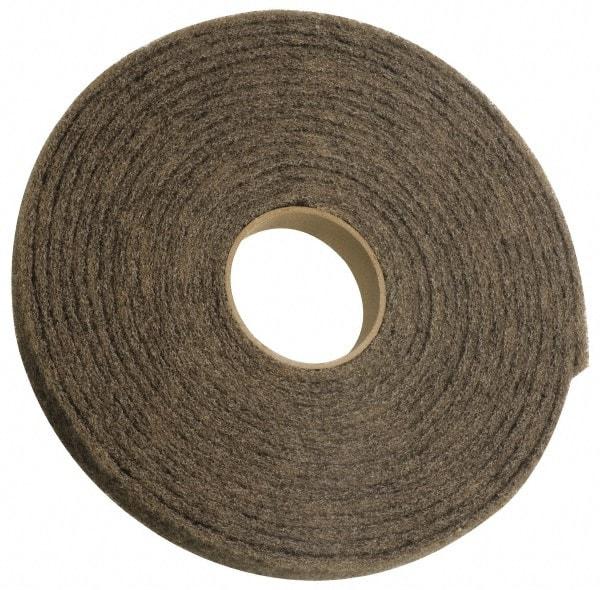 3M - 30' Long x 6" Wide Nonwoven Roll - Very Fine Grade, Gray, Silicon Carbide - Apex Tool & Supply